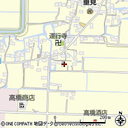 福岡県柳川市三橋町垂見1354周辺の地図