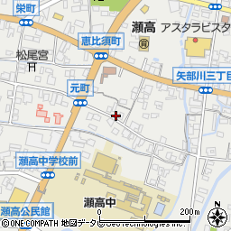 福岡県みやま市瀬高町下庄1641周辺の地図
