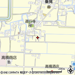 福岡県柳川市三橋町垂見1371周辺の地図