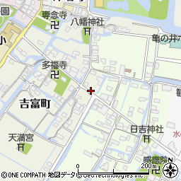 福岡県柳川市吉富町96-2周辺の地図