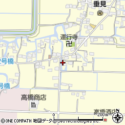 福岡県柳川市三橋町垂見1345周辺の地図