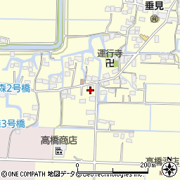 福岡県柳川市三橋町垂見1342周辺の地図