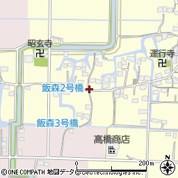 福岡県柳川市三橋町垂見1260周辺の地図