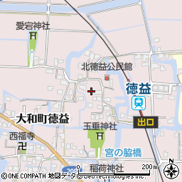 福岡県柳川市大和町徳益158周辺の地図