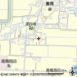 福岡県柳川市三橋町垂見1372周辺の地図