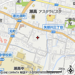 福岡県みやま市瀬高町下庄1665周辺の地図