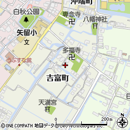 福岡県柳川市吉富町77周辺の地図