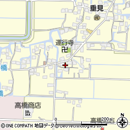 福岡県柳川市三橋町垂見1350周辺の地図