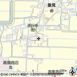 福岡県柳川市三橋町垂見1373周辺の地図