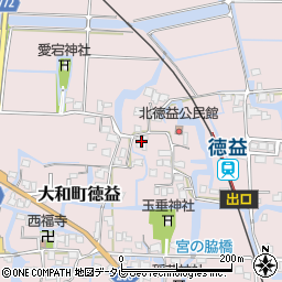 福岡県柳川市大和町徳益144周辺の地図