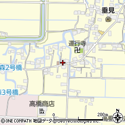 福岡県柳川市三橋町垂見1306周辺の地図
