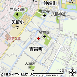 福岡県柳川市吉富町74周辺の地図