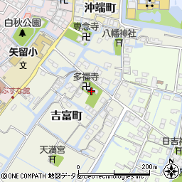 福岡県柳川市吉富町81周辺の地図
