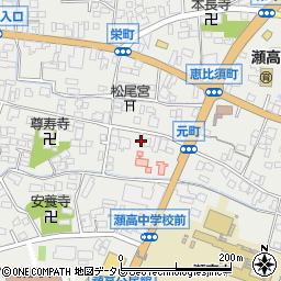 福岡県みやま市瀬高町下庄1734周辺の地図