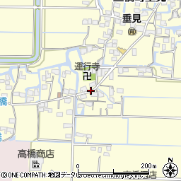 福岡県柳川市三橋町垂見1347周辺の地図