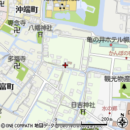 福岡県柳川市弥四郎町61周辺の地図