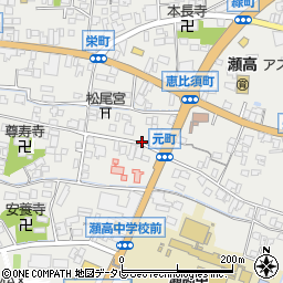 福岡県みやま市瀬高町下庄1610周辺の地図