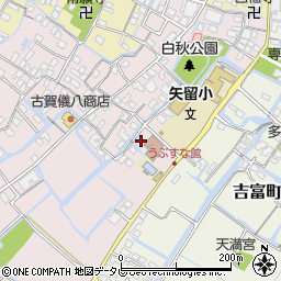 福岡県柳川市矢留本町150周辺の地図
