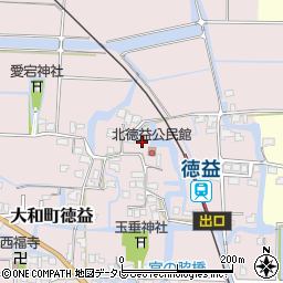 福岡県柳川市大和町徳益124周辺の地図