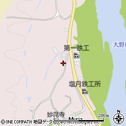 大分県大分市竹中121周辺の地図