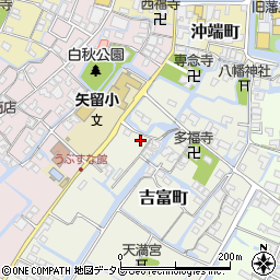 福岡県柳川市吉富町64周辺の地図