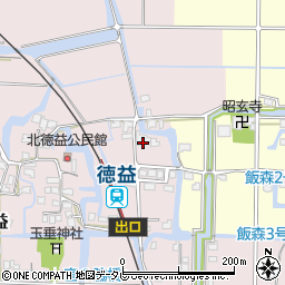 福岡県柳川市大和町徳益321周辺の地図