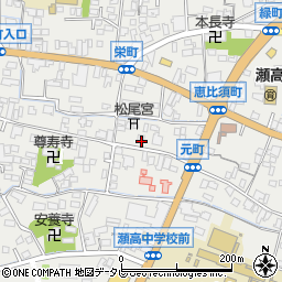 福岡県みやま市瀬高町下庄1739周辺の地図