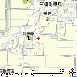 福岡県柳川市三橋町垂見1377周辺の地図