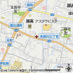 福岡県みやま市瀬高町下庄1658周辺の地図