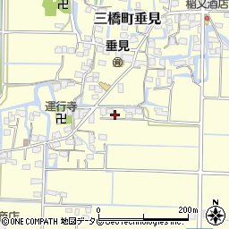福岡県柳川市三橋町垂見1386周辺の地図
