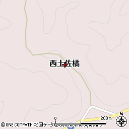 高知県四万十市西土佐橘周辺の地図