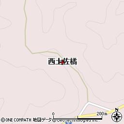 高知県四万十市西土佐橘周辺の地図