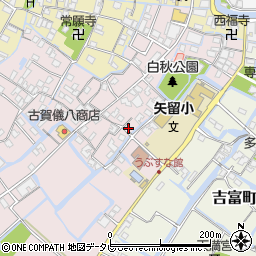 福岡県柳川市矢留本町76周辺の地図