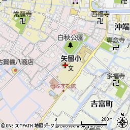 福岡県柳川市矢留本町154周辺の地図