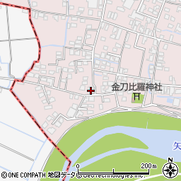 福岡県みやま市瀬高町上庄579-1周辺の地図