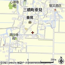 福岡県柳川市三橋町垂見966周辺の地図