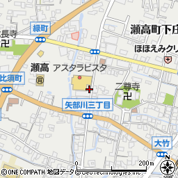 福岡県みやま市瀬高町下庄2189周辺の地図