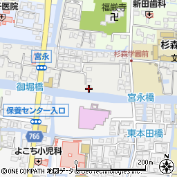 福岡県柳川市宮永町16-8周辺の地図