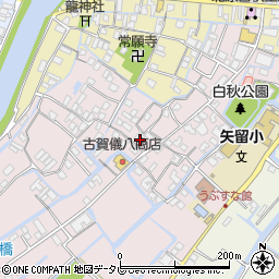 福岡県柳川市矢留本町106周辺の地図