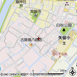 福岡県柳川市矢留本町96周辺の地図