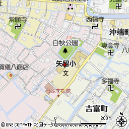 福岡県柳川市矢留本町158周辺の地図
