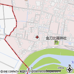 福岡県みやま市瀬高町上庄580-14周辺の地図