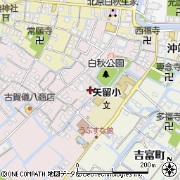 福岡県柳川市矢留本町60周辺の地図