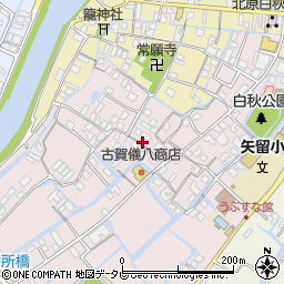 福岡県柳川市矢留本町119周辺の地図