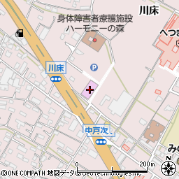 エーワン戸次店周辺の地図