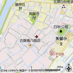 福岡県柳川市矢留本町94周辺の地図
