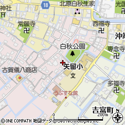 福岡県柳川市矢留本町58周辺の地図