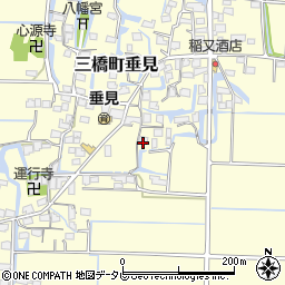 福岡県柳川市三橋町垂見961周辺の地図