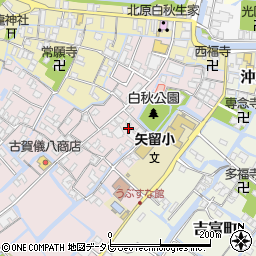 福岡県柳川市矢留本町57周辺の地図