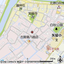 福岡県柳川市矢留本町116周辺の地図